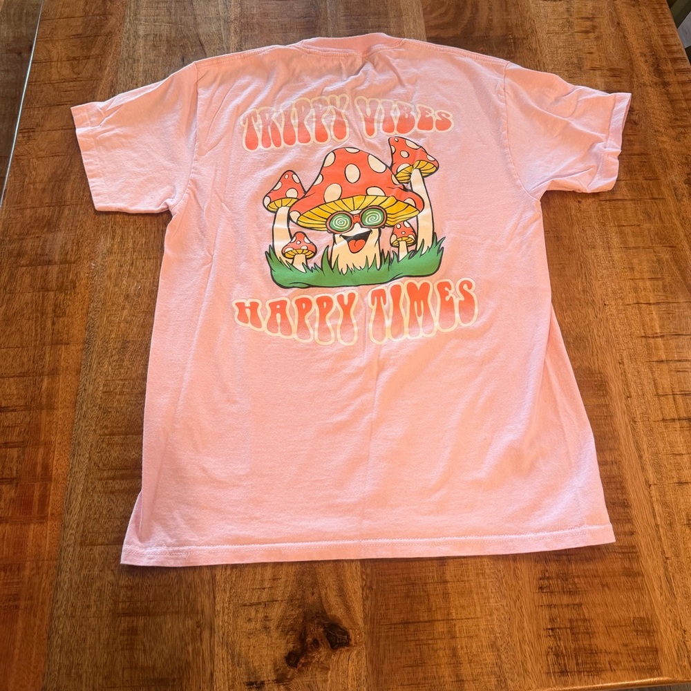 Eighty Eight Pink Mushroom Graphic T-Shirt